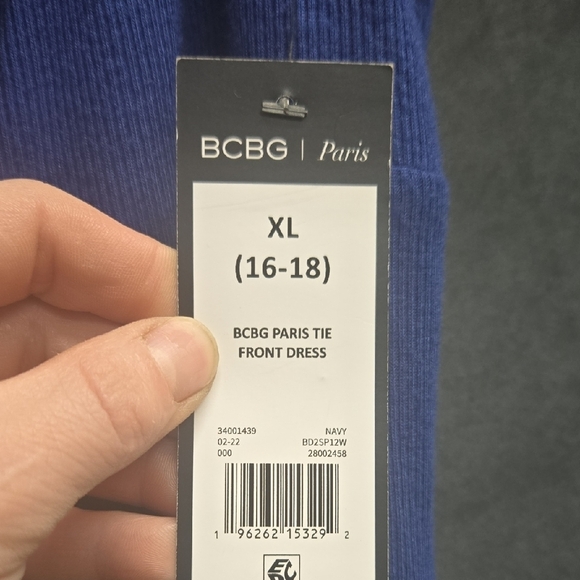 BCBG Deep Blue Knit Top - Picture 3 of 6